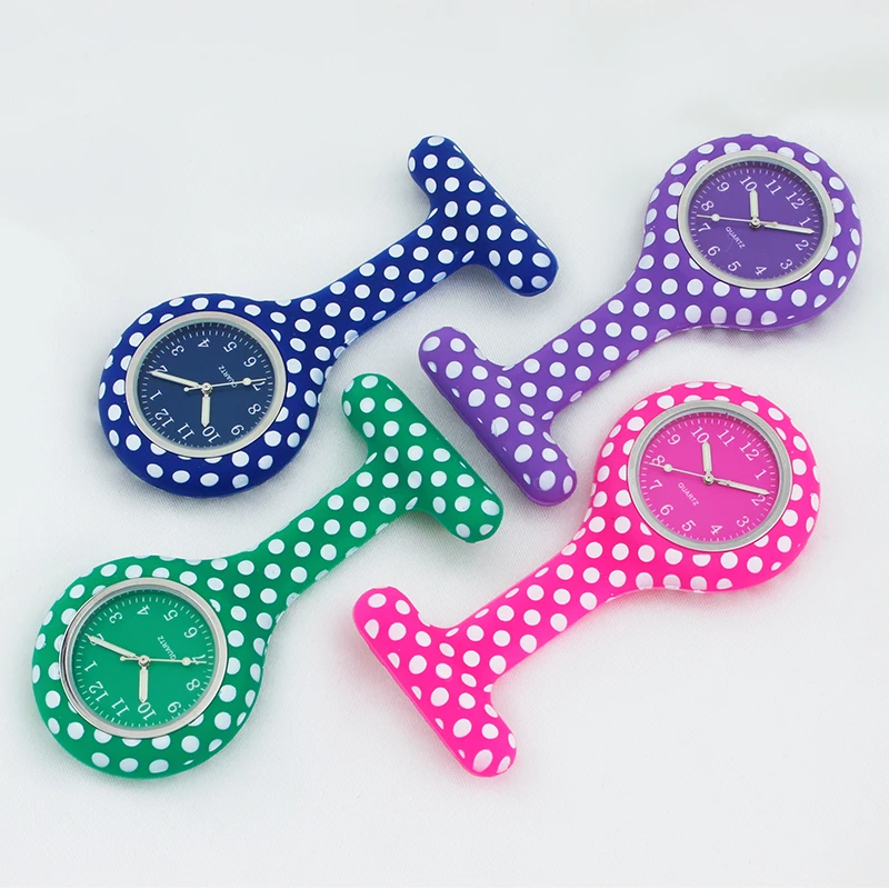 Nurse Watches Silicone Fob Pocket Watches Colorful Doctor Watches Hospital Medical Gift Present Women Men Japanese Quartz Clocks