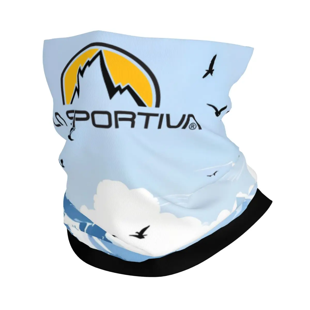 La Sportiva Logo Bandana غطاء الرقبة المطبوع أقنعة الوجه وشاح دافئ ركوب الدراجات المشي لمسافات طويلة للجنسين الكبار تنفس