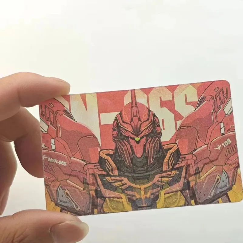 Bandai Warrior RX-78 Gundam Card Anime Action Figure Cartoon Grating Bookmark Bagpack Decoration Cute Toy Anime Merchandise Gift