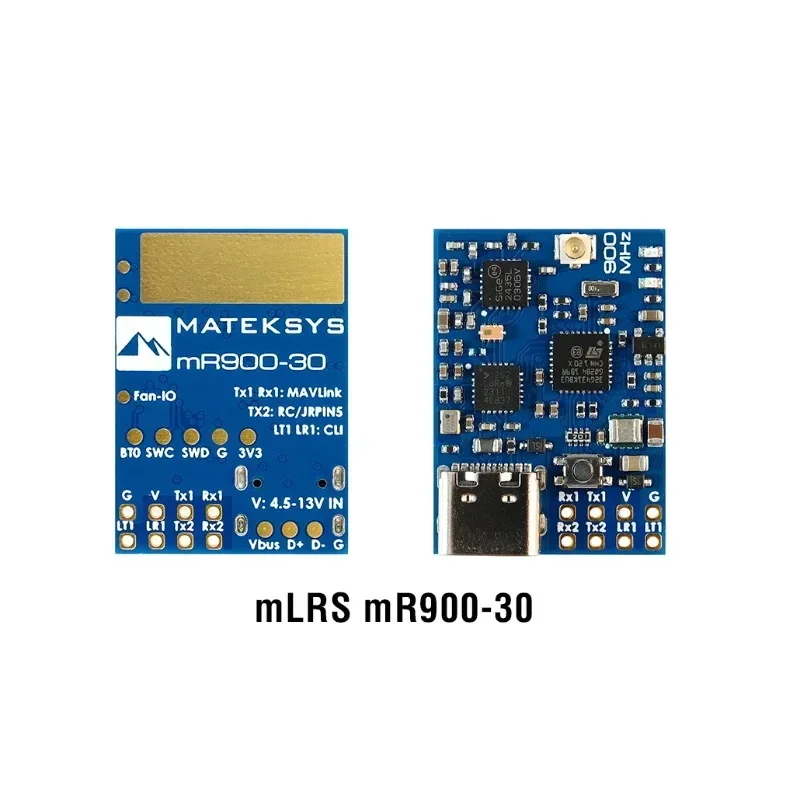 Matek Mateksys MLRS Mavlink 900MHZ TX Module Transmitter MR900-30-TX 900MHZ RECEIVER MR900-30-RX for Long Range RC Drone