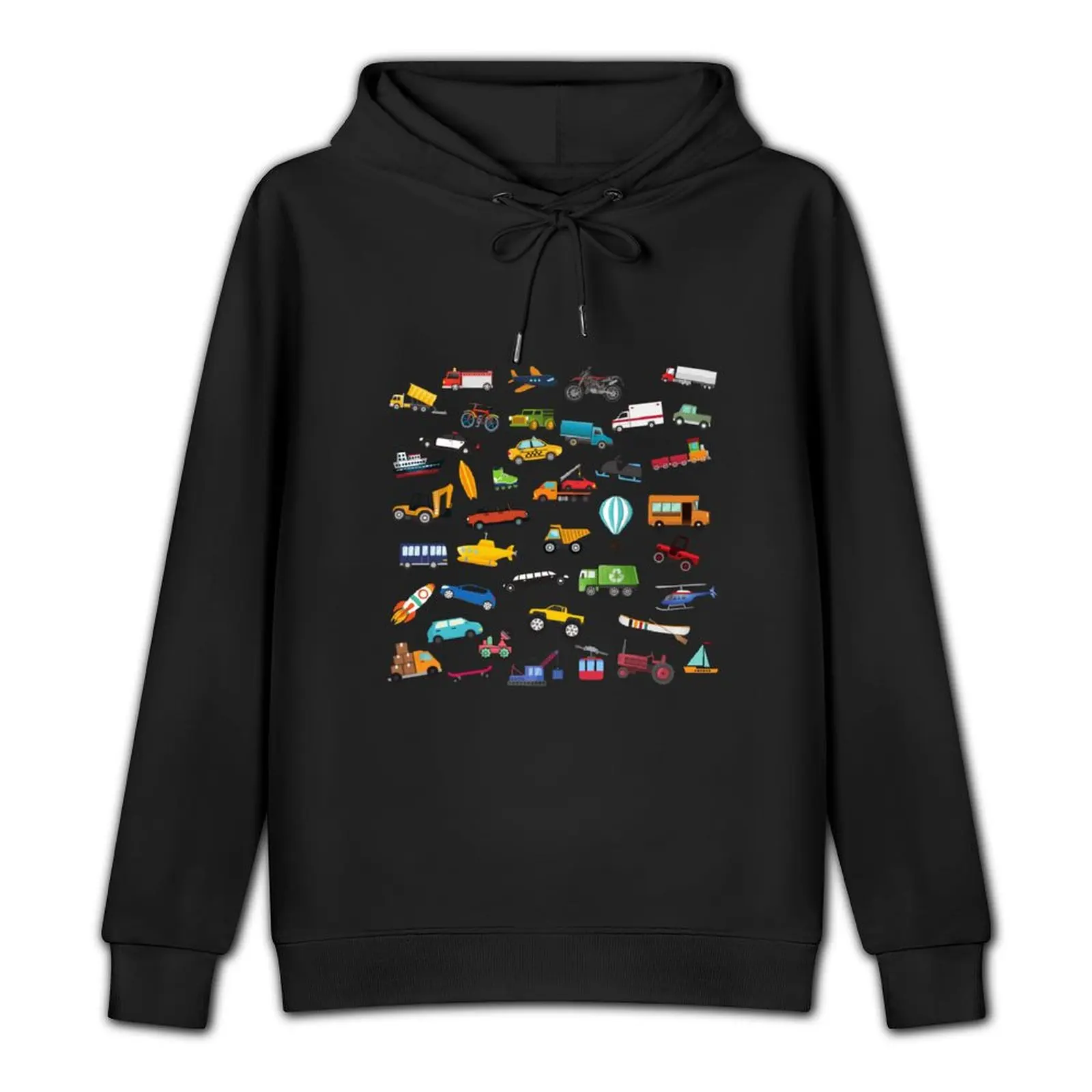 Little Boy Things That Move Vehicle Transportation Collection Pullover Hoodie aesthetic clothing men's hoodies