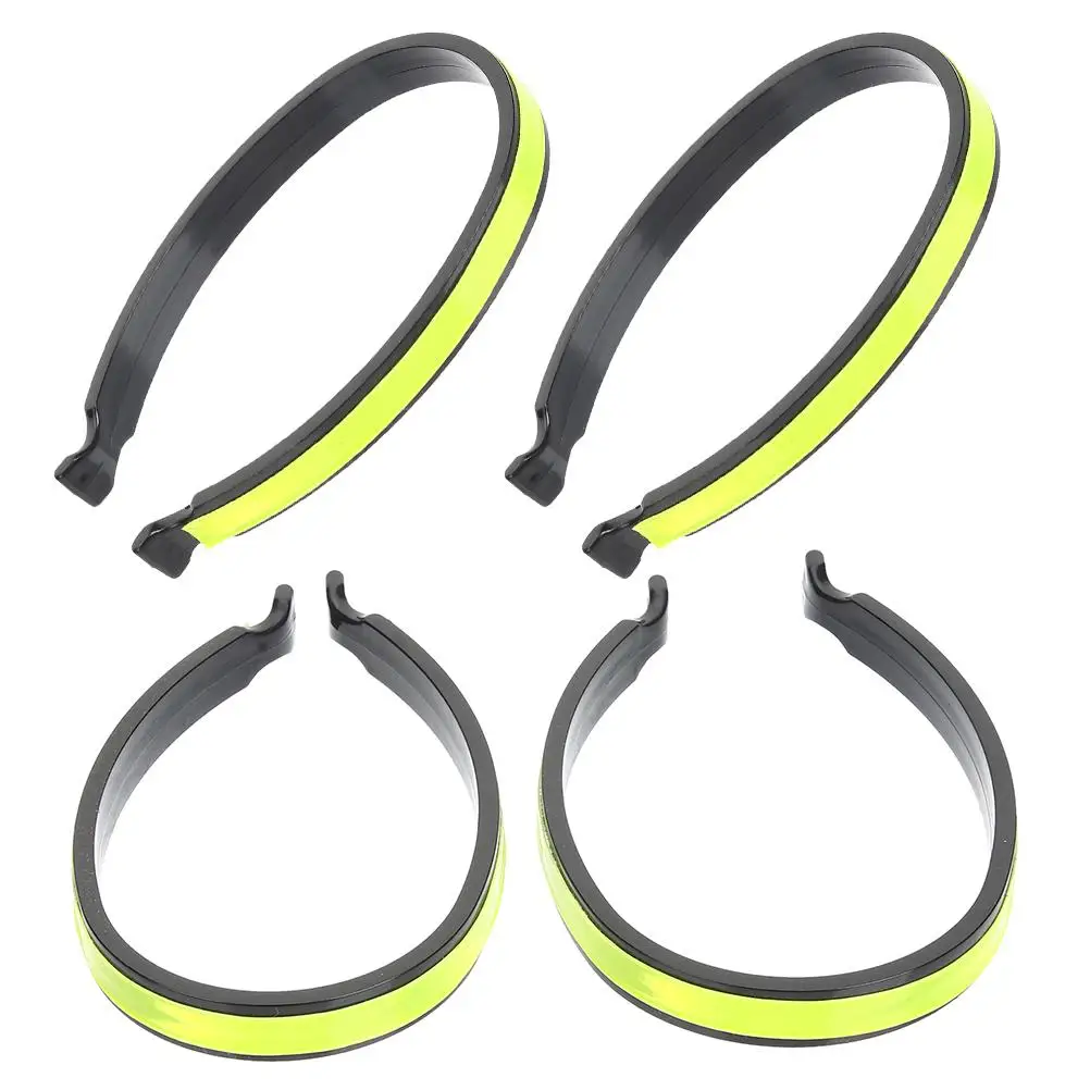 

4pcs Reflective Reflective Trouser Wrap Clip Protector Leg Straps Safety Pant High Straps Bicycle Accessories