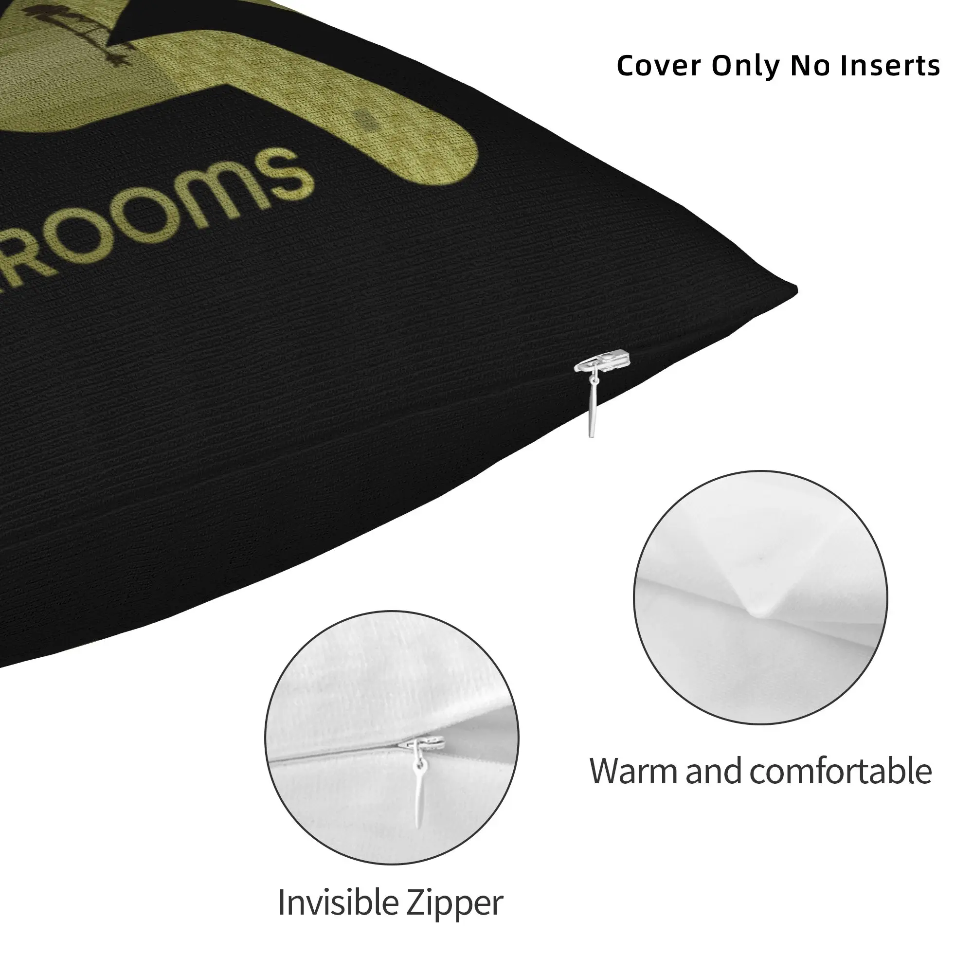 Falling Into Back-Rooms Pillowcase Printing Polyester Cushion Cover Decoration Creepypasta Horror Throw Pillow Case Cover Zipper