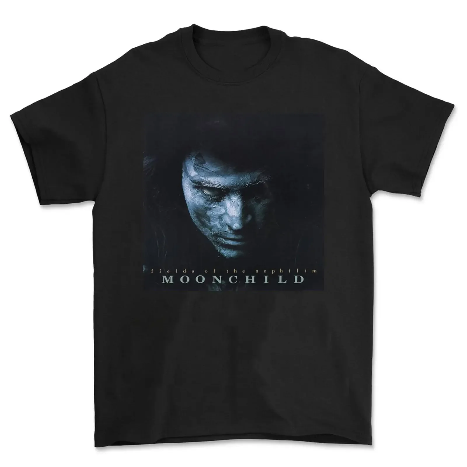 T shirt unisex Fields Of The Nephilim Band Moonchild cotone BS023 vintage Washed designer clothes homme fashion Stretched
