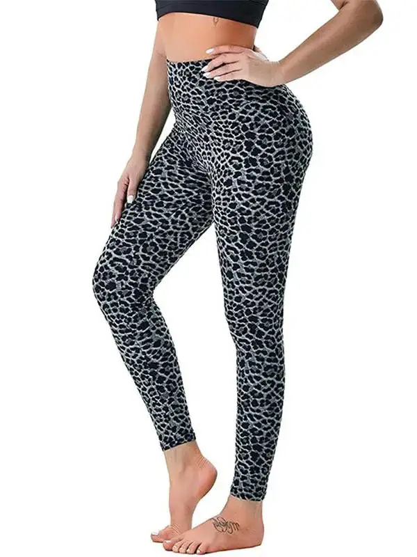 Spodnie damskie z wysokim stanem, dopasowane, wielokolorowe, z nadrukiem, w stylu ulicznym, codzienne, długie spodnie z włókna poliestrowego.