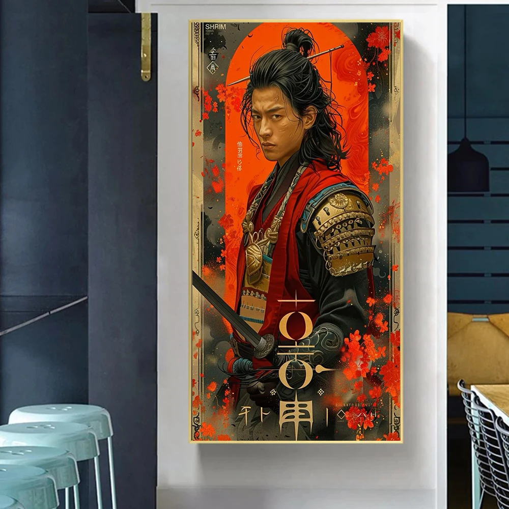 Vintage Japanese Art Geisha Samurai Poster Prints For Living Room Home Decor Sexy Woman And Warrior Canvas Painting Wall Art