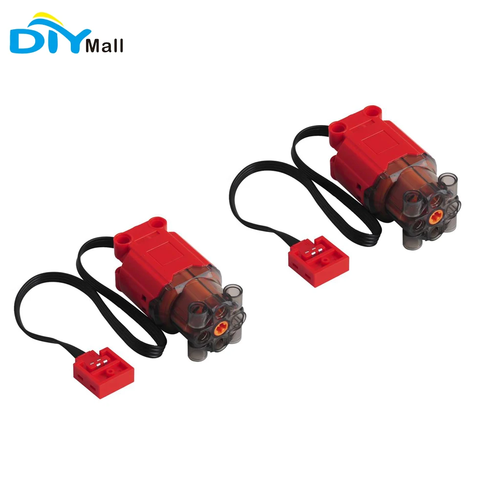 aumentado vermelho l servo motor compativel com legoeds funcoes de energia moc pecas blocos de construcao pecas 01