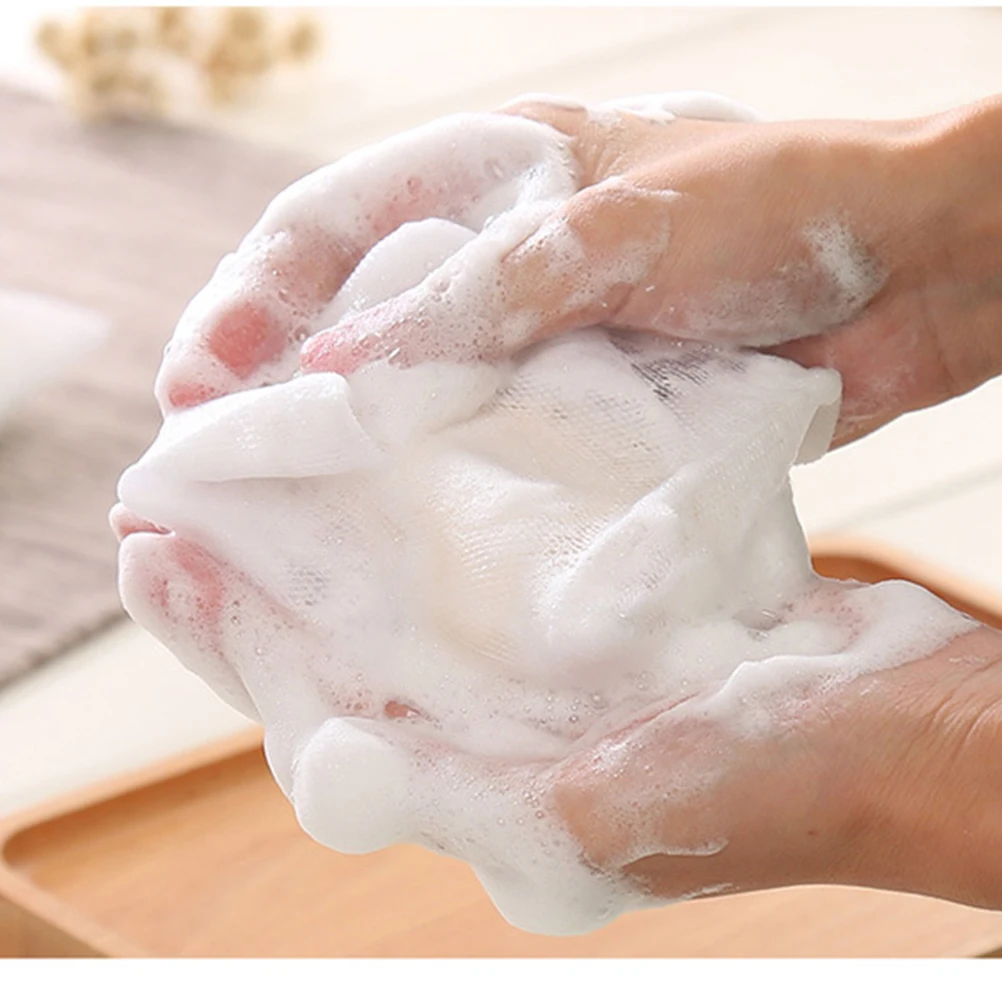 

10Pcs Cleansing Foaming Nets Premium Handmade Soap Mesh for Deep Clean Sebum Removal Soft Touch Body Wash Tool