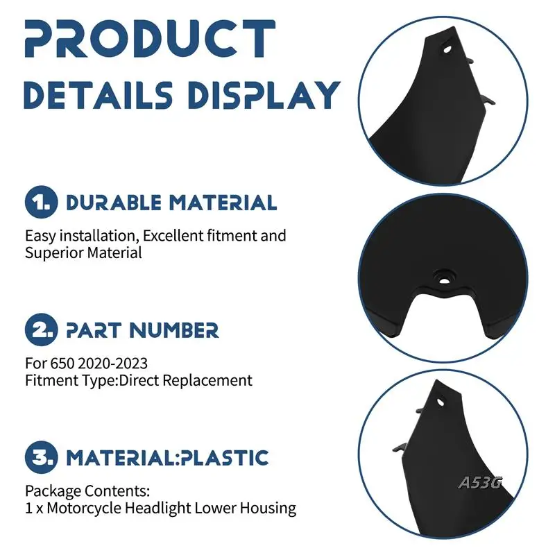 

For Kawasaki Ninja 650 Motorcycle Fairing For Kawasaki Ninja 650 Headlight Lower Housing For Ninja 650 Motorcycle Accessories