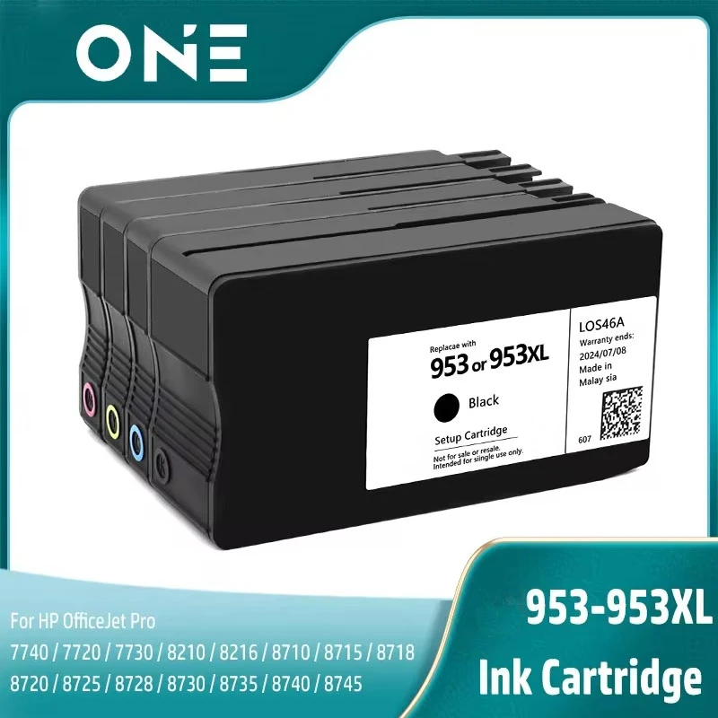 New 953 953XL Ink Cartridge For HP 7740 7720 7730 8210 8218 8710 8715 8718 8719 8720 8725 8728 8730 8740 Printer for hp953