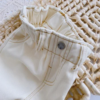 New Children's Girls Boys Jeans Casual High Waist Kids Pants Spring Autumn Baby Boy Girl Long Trousers Outwear Age For 9M-4Years 6