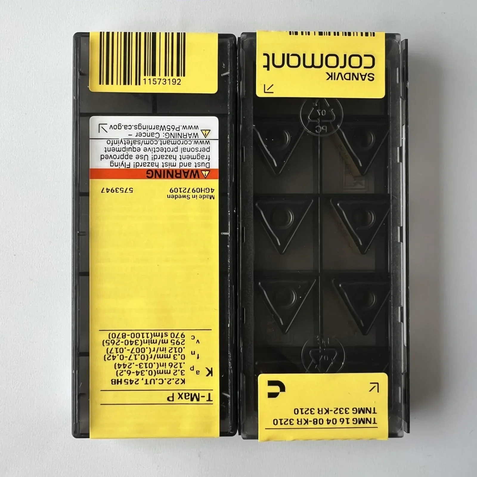 

SANDVIK / TNMG160408-KR 3210 / Оригинальное шведское лезвие из твердого сплава, 10 шт.