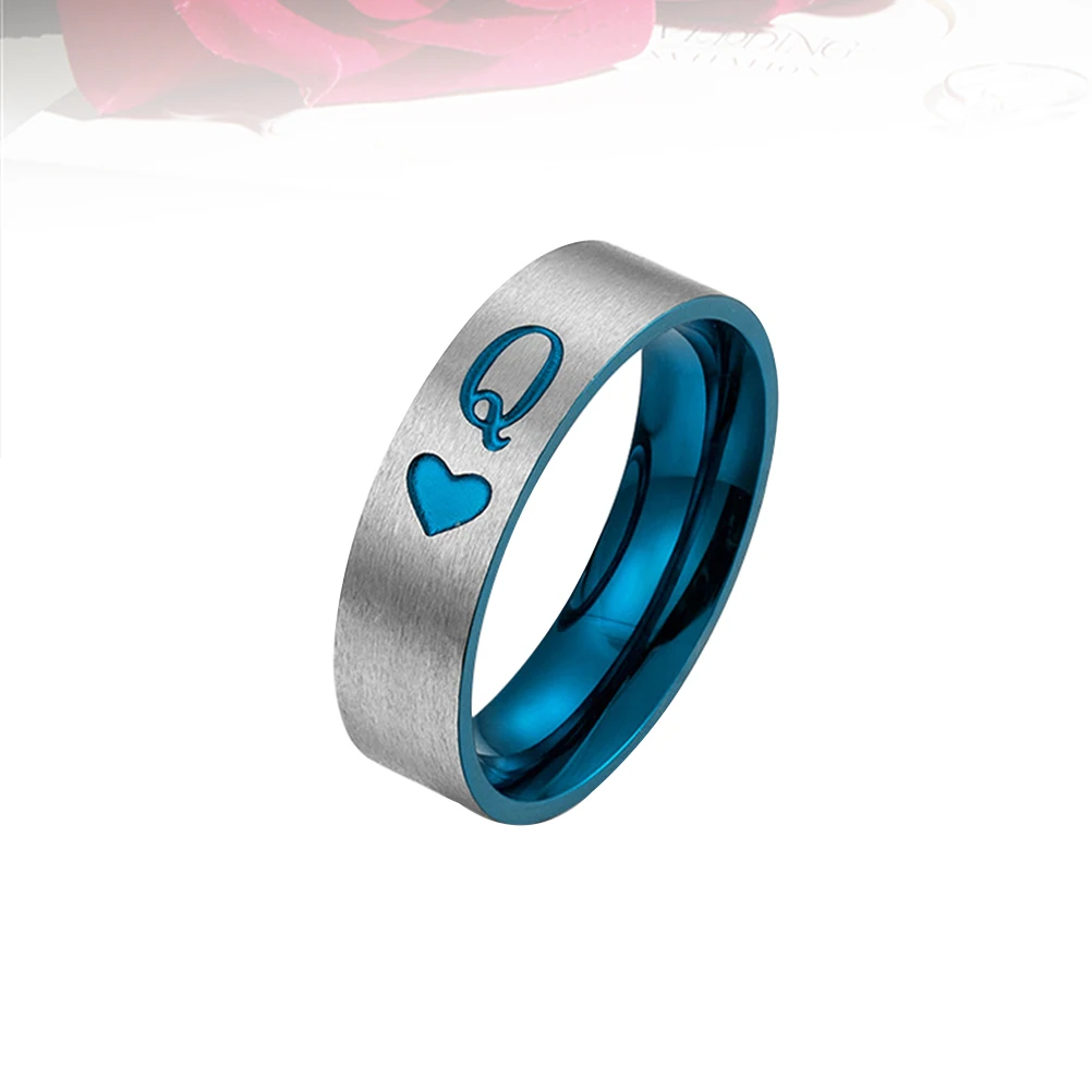 

Titanium Steel Couple Ring Fashion Finger Unisex Elegant Jewelry Men and Women