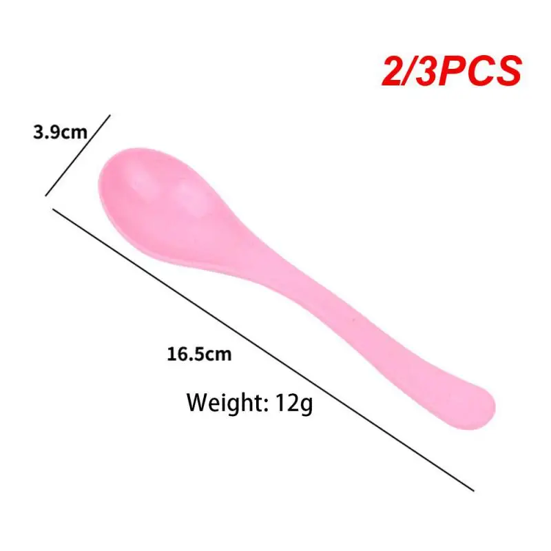 2/3PCS Baby Food Supplement Spoon Mini Ice Cream Durable 12g Kitchen Tools Rice Paste Spoon Child Dessert 16.5*3.9cm Mini Spoon