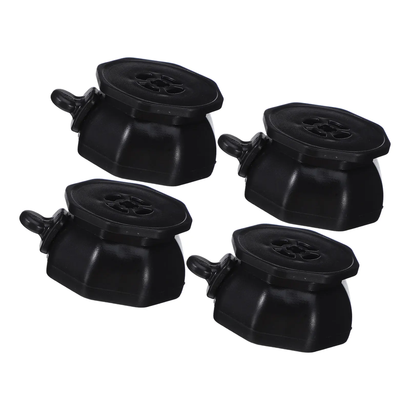 4Pcs Brake Swivel Caster Wheels Heavy Duty Self Adhesive Mini Locking Casters for Furniture Appliances Mobility Silent