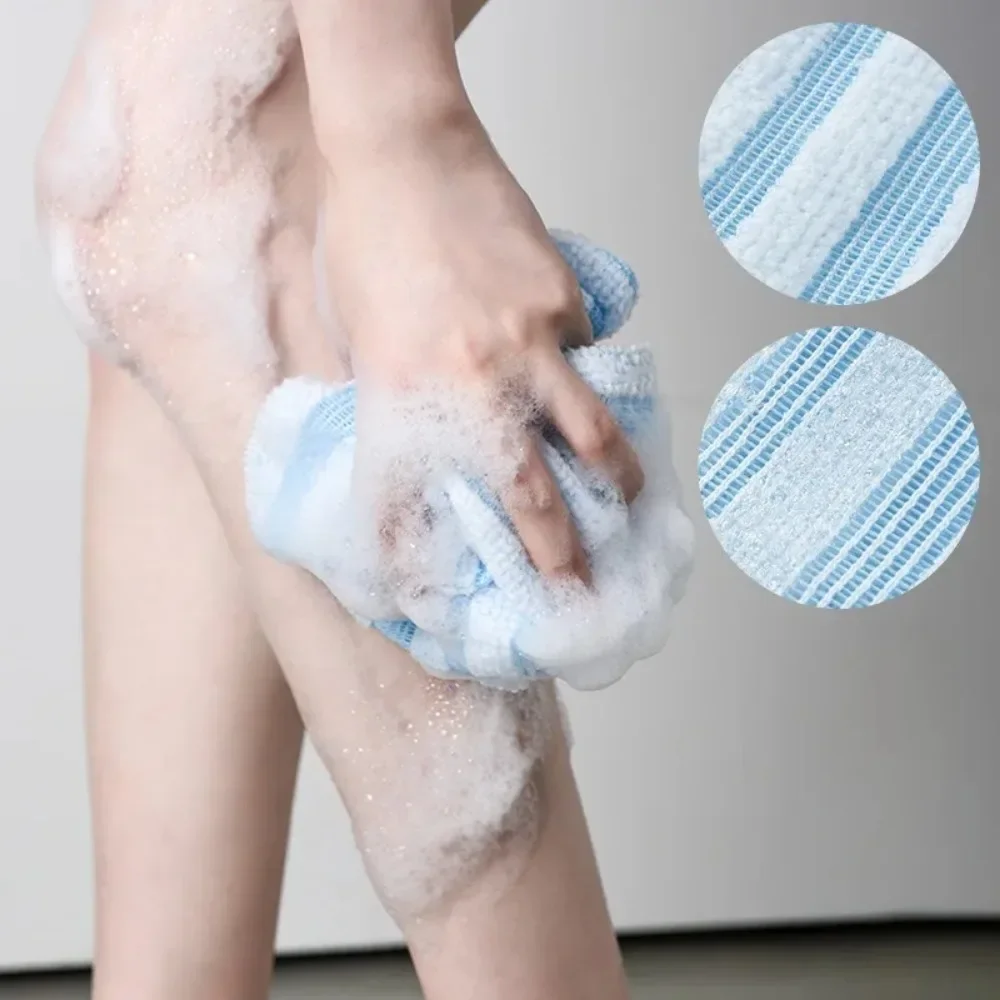 Paño de baño japonés para frotar, cepillo de toalla de nailon para toallas traseras, esponja Exfoliante para ducha, accesorios de baño para el cuerpo