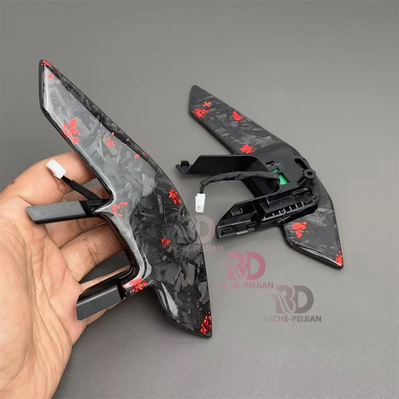 For Volkswagen Golf 7/7.5 GTI/R sport steering wheel, forged carbon fiber shift paddles upgraded version