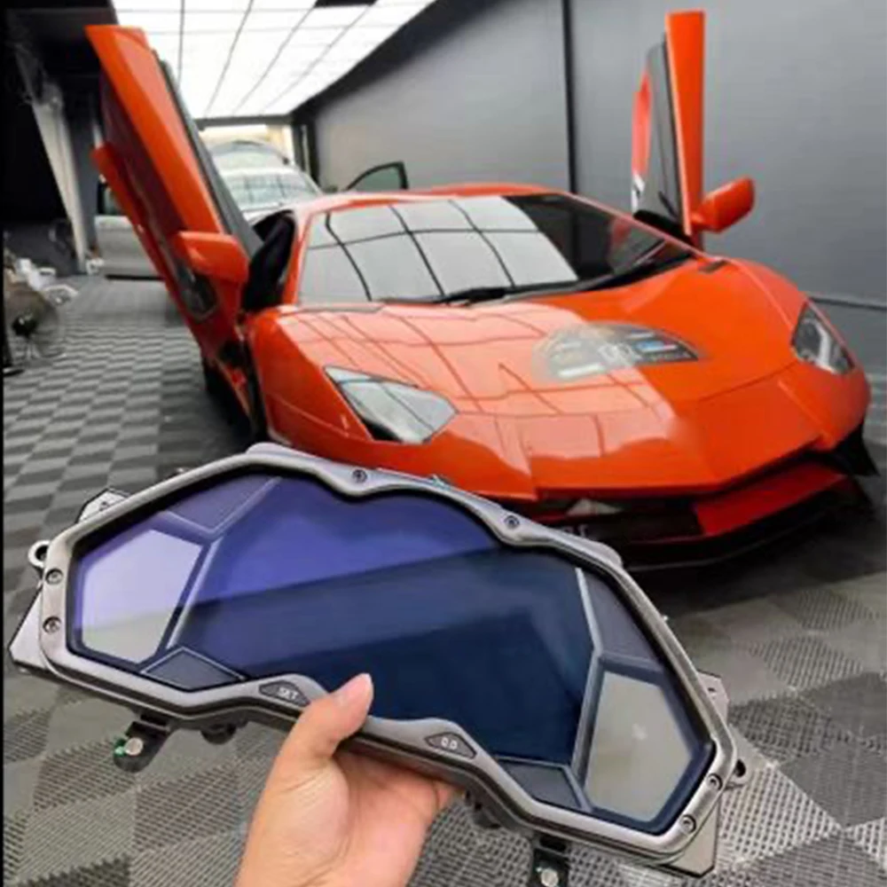LCD Speedometer Car Dashboard For Lamborghini Digital Cluster Virtual Cockpit Instrument Display GPS Navigation Car Accessory