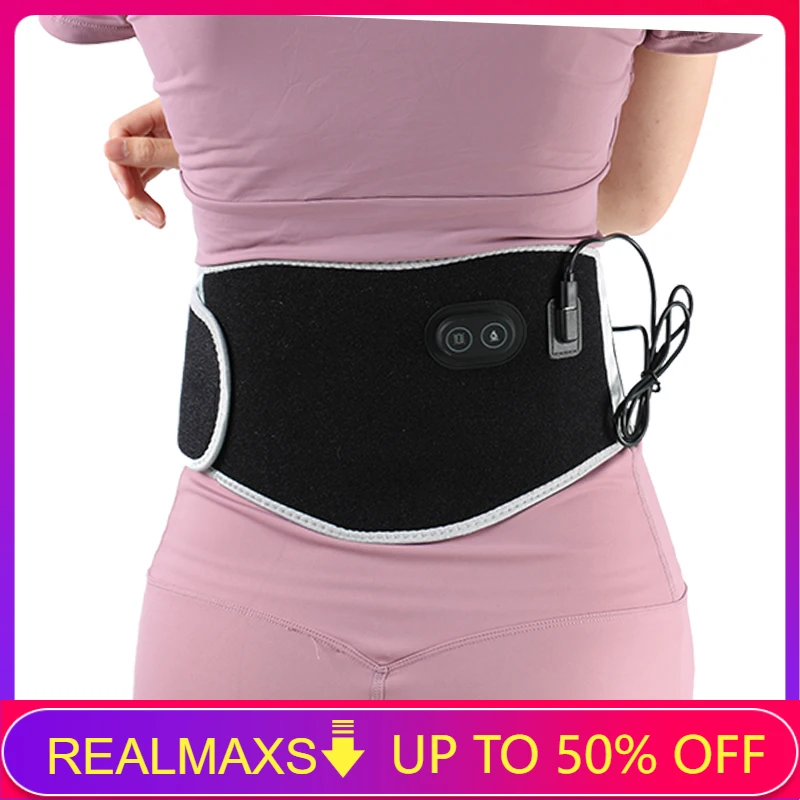 Heating Waist belt pad Electric heat waist back pain USB Back Support Brace Pain Hot Compress Therapy Lumbar