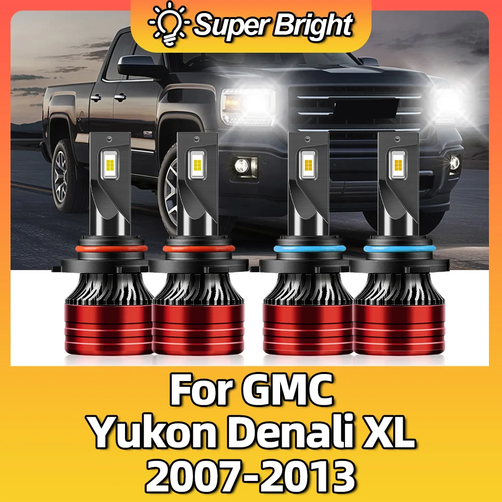 20000LM Led Car Headlights 6500K Headlamps Auto 12V Bulbs 120W Lights For GMC Yukon Denali XL 2007 2008 2009 2010 2011 2012 2013