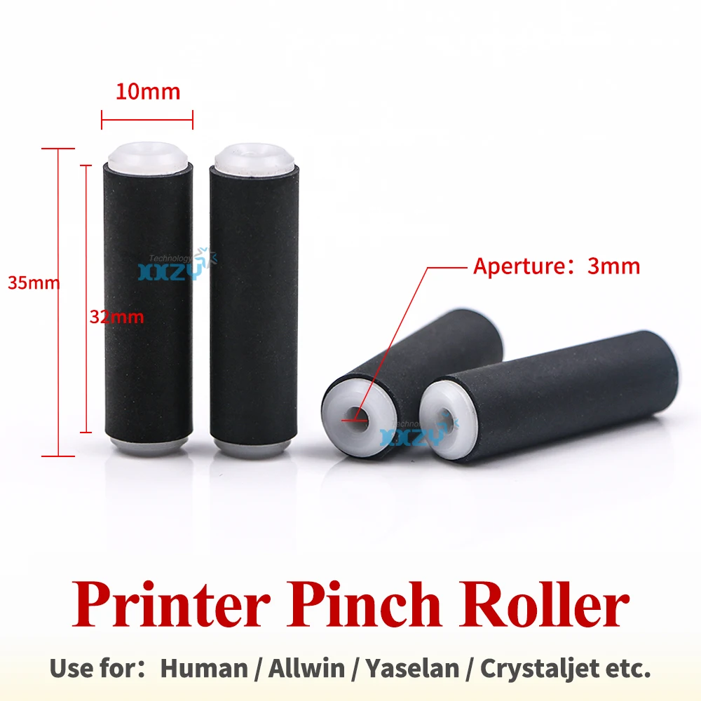 10PCs/Lot Inkjet Printer Pinch Roller for Human/Allwin/Yaselan Eco Solvent Printer Paper Pressure Roller Wheel 35mm