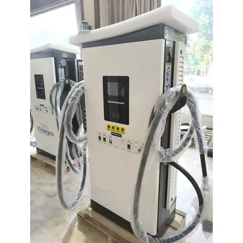 CE Certified 60kW DC Fast Charger Floor Mount Mixed Gun CCS1 CCS2 Commercial EV Station for Parking Lot Custom