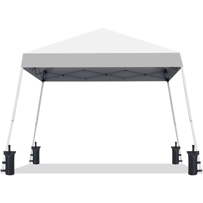 

Large outdoor four-corner rainproof sunshade folding canopy vertical umbrella sunshade terrace tent