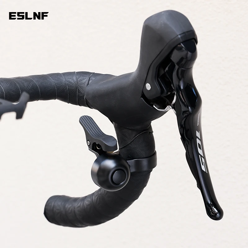 ESLNF Bicycle Bell for Road Bike Ring Loud Sound Warning Bike Handlebar Copper Alloy Ring Horn For Safety Cycling Bicycle Bell