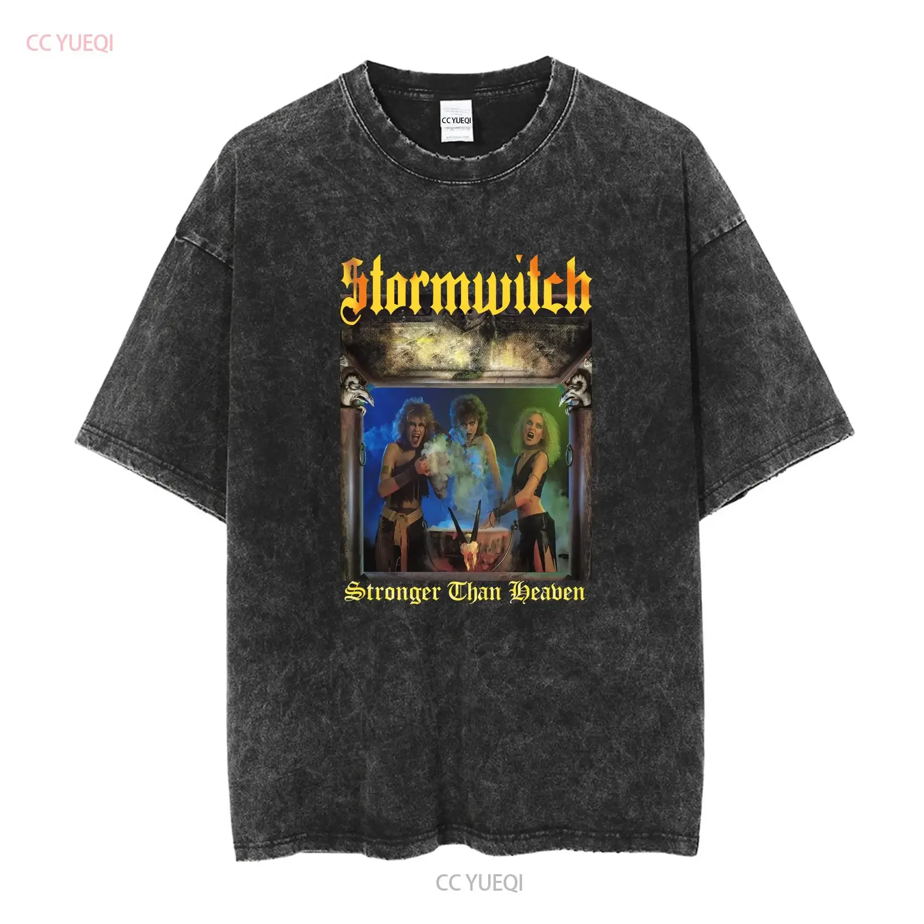 Stormwitch Stronger Than Heaven T Shirt  Cotton Black S to 5XL BE167 vintage Washed Soft Slightly homme Top For Everyday Wear