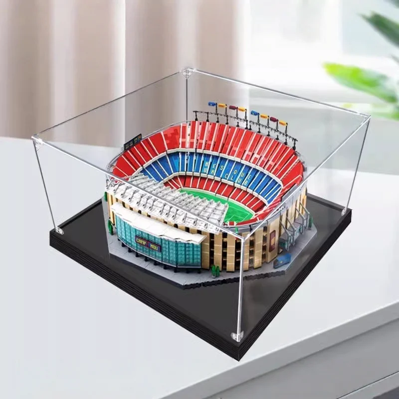 3mm Dustproof Display Box for lego 10284 Barcelona Camp Nou Stadium Display Case Storage Box Organizer(Lego Set not Included