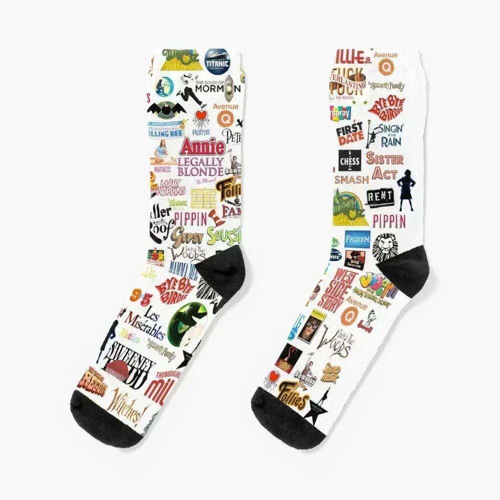 

Musical Logos Socks professional running men cotton high quality Run Lots Socks Women Men's