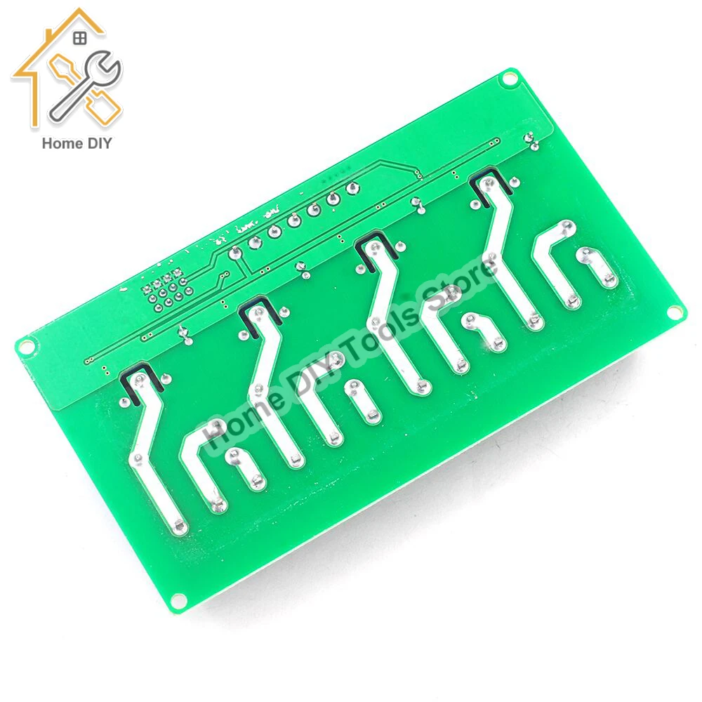 4 channel relay module 30A with optocoupler isolation 5V 12V 24V supports high and low Triger trigger for Smart Home