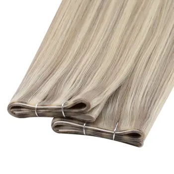 【新品】Full Shine 一體式隱形接發,貼片式真人髮絲,Remy Skin 髮束,加厚髮尾,女士適用 10 最佳銷售 膠帶式接髮 - №9