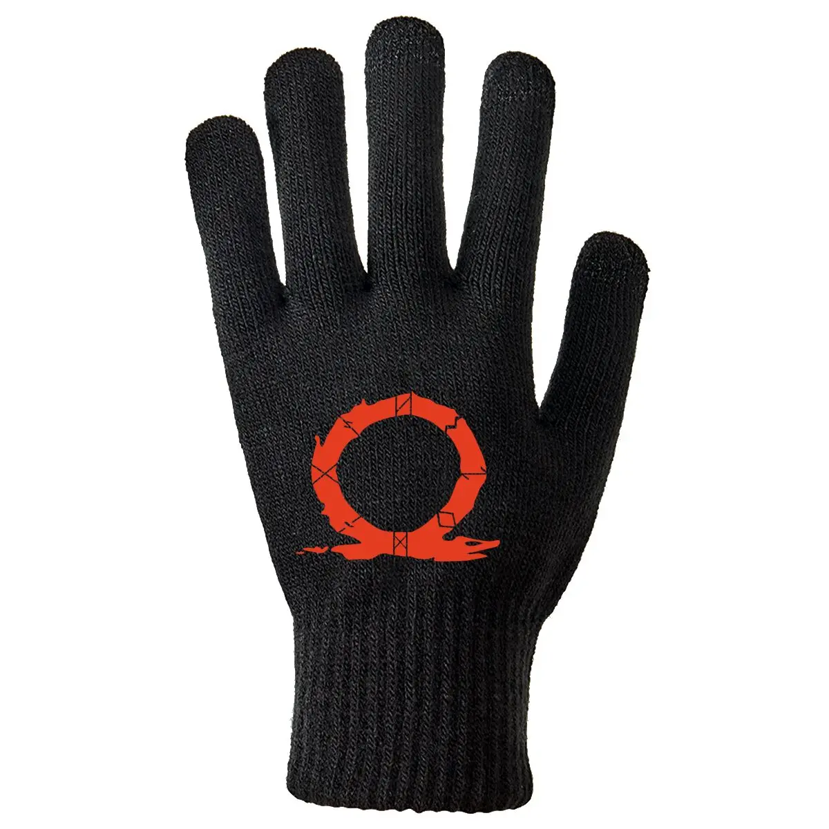 

Красные круги, яркие эффектные теплые противоскользящие перчатки с рисунком для зимних экскурсий на открытом воздухе