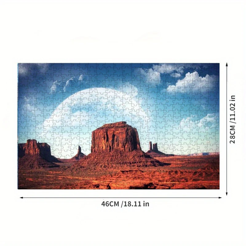 500 Pieces Jigsaw Puzzle for Adults 46*28cm Painting Monument Valley Paper Puzzles Home Decor Wall Display