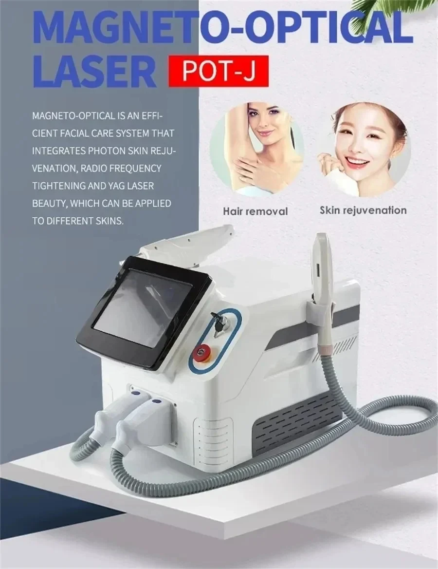 Multifunctional 2 in 1 Professional Beauty Equipment IPL OPT Hair Remov ND Yag Laser Tattoo Remov Pico second Machine 2025