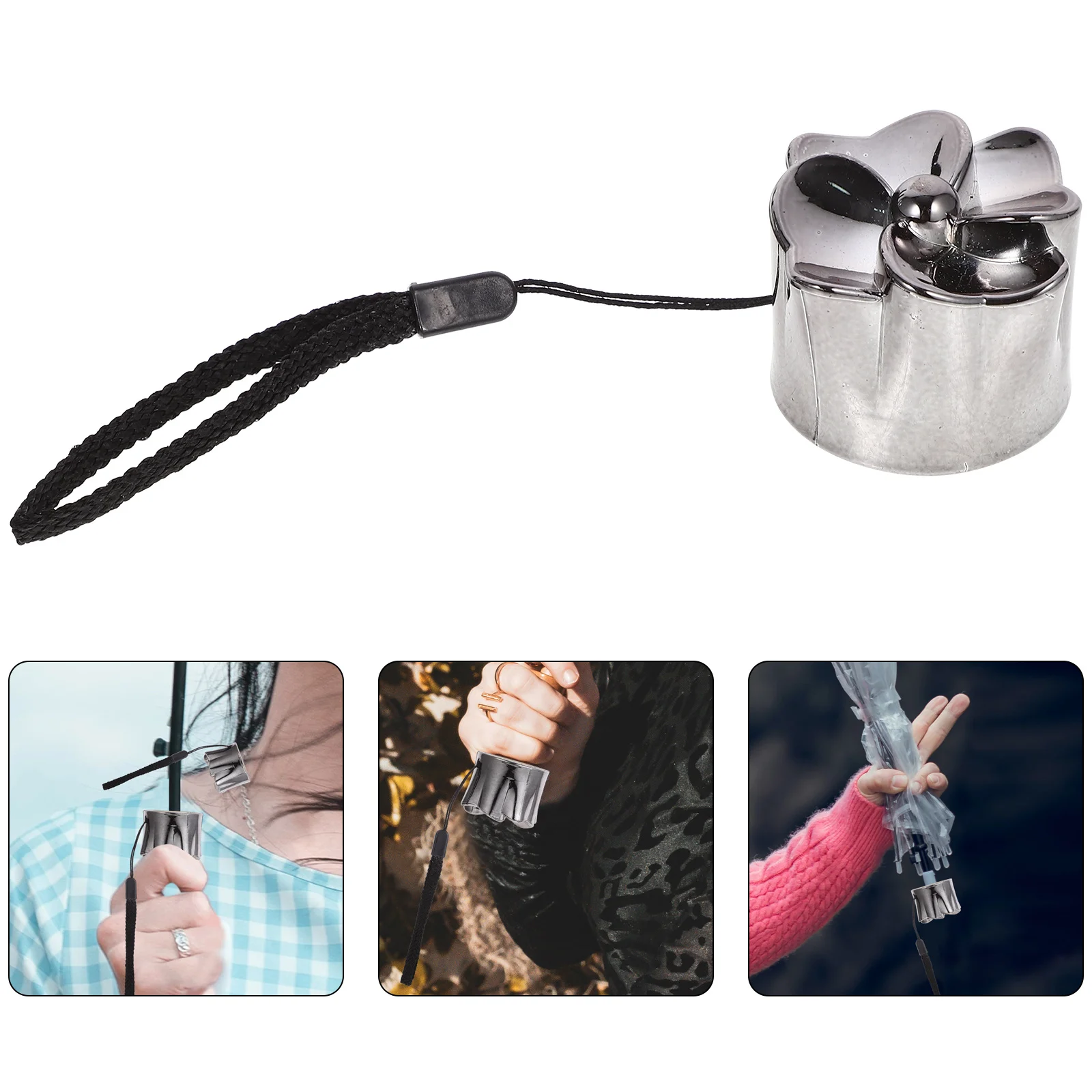 

2Pcs Replacement Handle for Umbrella Plastic Compact Grip Rainproof Wear-Resistant Daily Use Umbrella Handle Repair Kit