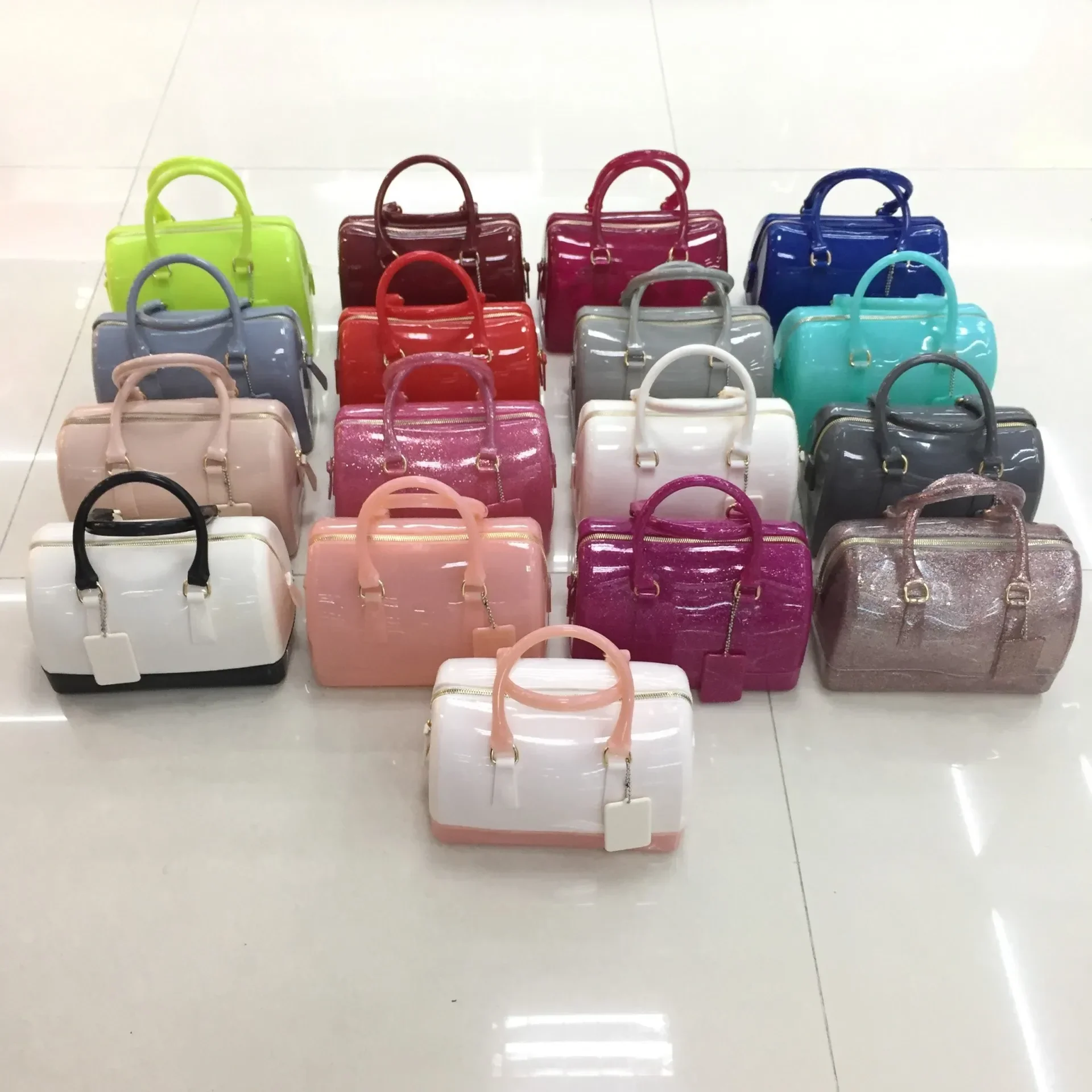 2024 Summer Popular Jelly Bag, One Shoulder Crossbody Portable Pillow Bag, Macaron Color Fashion Women\'s Candy Bag Medium