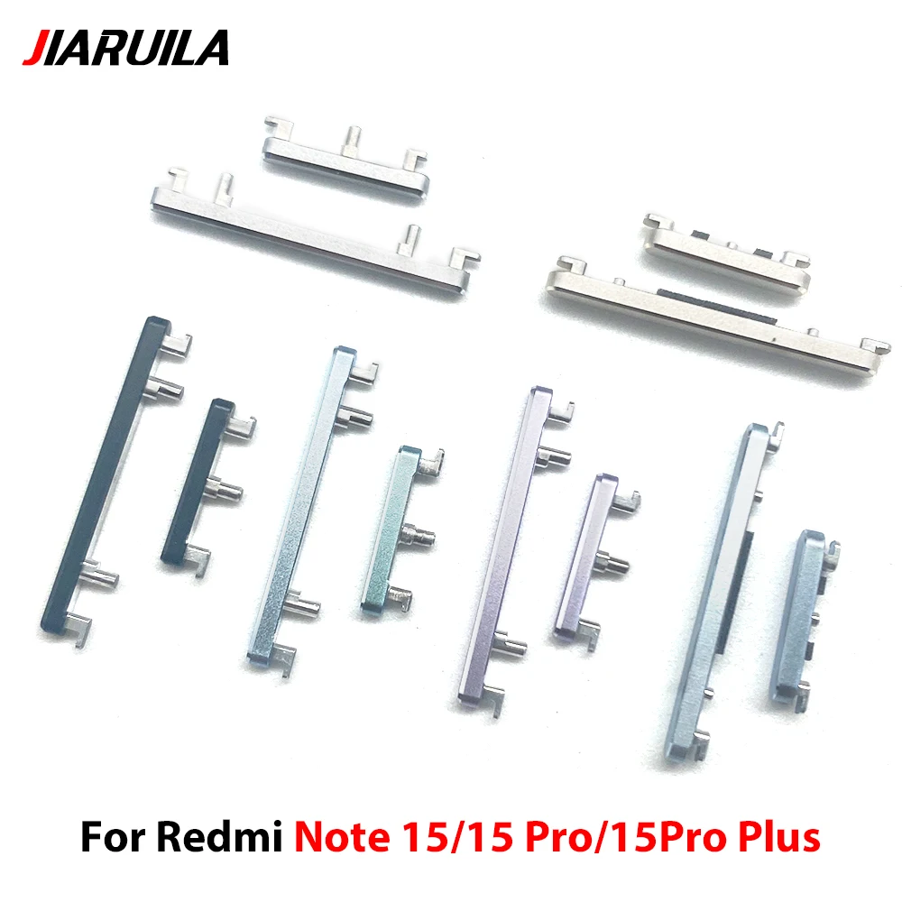 NEW For Redmi Note 15 5G Side Keys Power and Volume Buttons Replacement Parts For Xiaomi Redmi Note 15 Pro Plus