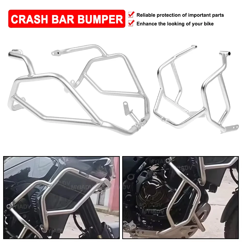 

Для YAMAHA Tenere700, мотоциклетная дорожная защита для TENERE 700 XT700Z 2019-2022, 2023, защита бака двигателя, защита бампера, рама