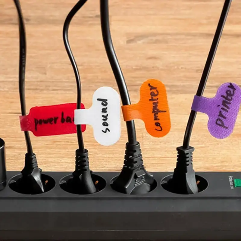 Cable Labels Tags 20X Cord Tags Wire Markers Write On Cable Identifier For Organizing Wires And Identification In Electronics