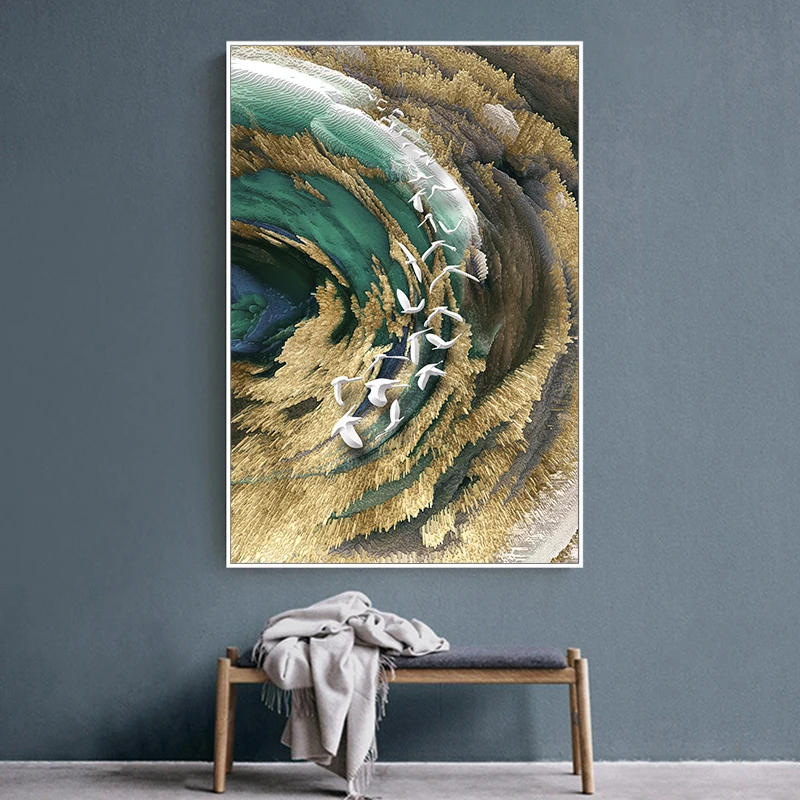 2 قطعة/المجموعة جديد النمط الصيني مجردة الأسماك فراشة المشهد قماش المشارك اللوحة صورة غرفة المعيشة الحديثة ديكور المنزل