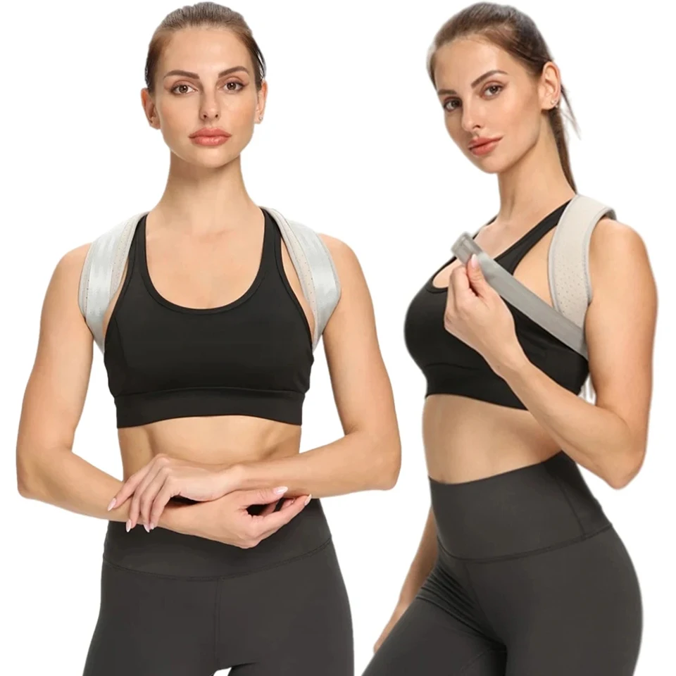 GETINFIT قابل للتعديل مصحح وضعية الظهر Postura الرقبة هدفين معدات التدريب المنزل مكتب الكتف دعم تصحيح حزام