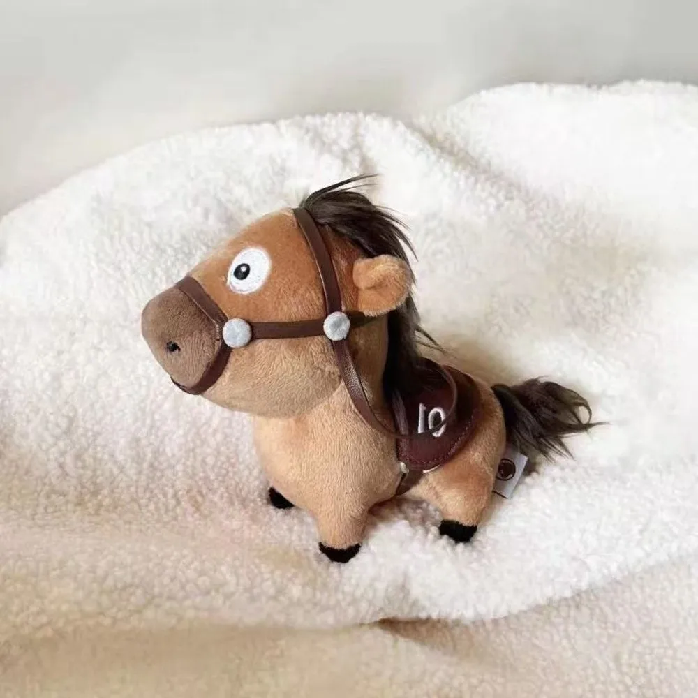 Mascot Pony Bag Pendant Chinese Style Fluffy Stuffed Animal Keyring Good Luck 2026 Year of the Horse Horse Keychain