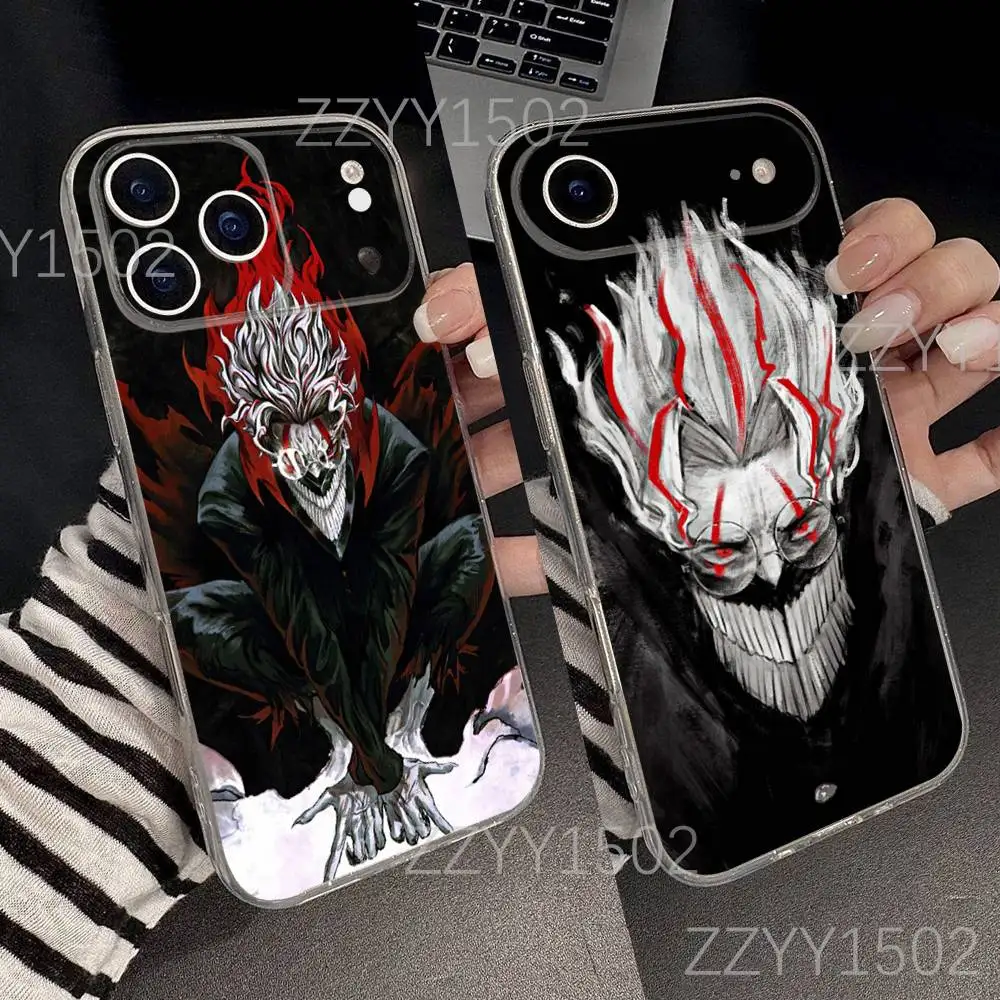 

D-DandadanS Okarun Phone Case For iPhone 17,16,15,14,13,12,11 Pro,Max,Plus,X,XS,XR,SE4,E Mini Transparent Soft