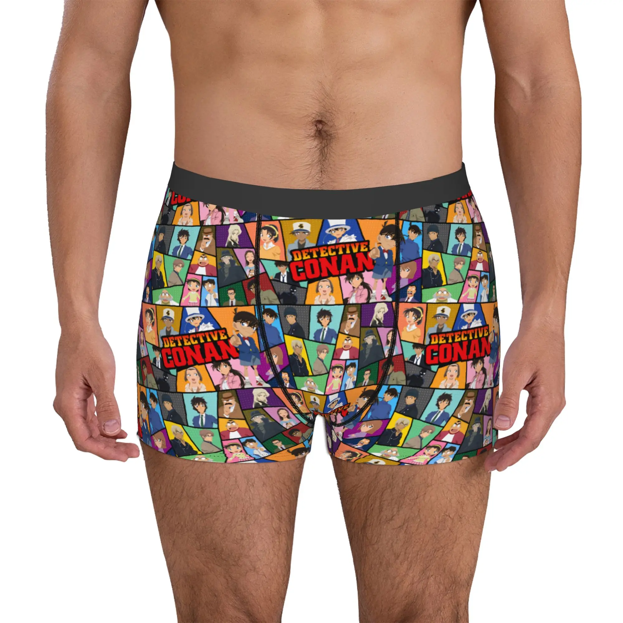 

Detective Conan Edogawa Boxers Shorts Men Shinichi Kudo Ran Mouri Briefs Underwear Cool Underpants