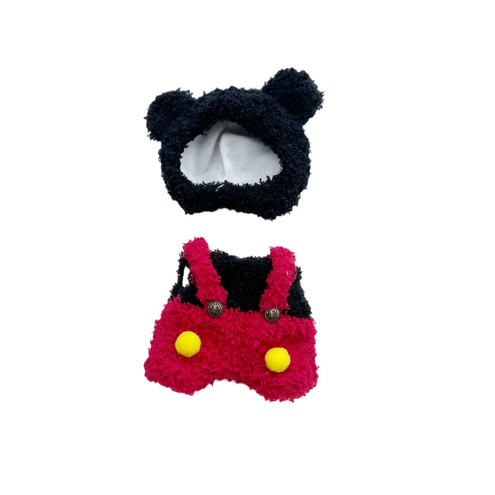 17CM Labubu Vestiti per bambole Simpatico cartone animato Topolino Set Figura Anime Abbigliamento per bambole Decorazione di abiti di moda per regali giocattolo per bambini