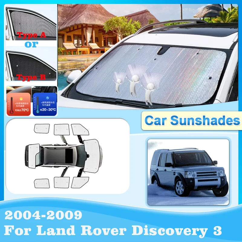 

Full Coverage Sunshades For Land Rover Discovery 3 LR3 2004-2009 Sunscreen Sunshade Covers Shading Curtain Visors Accessories