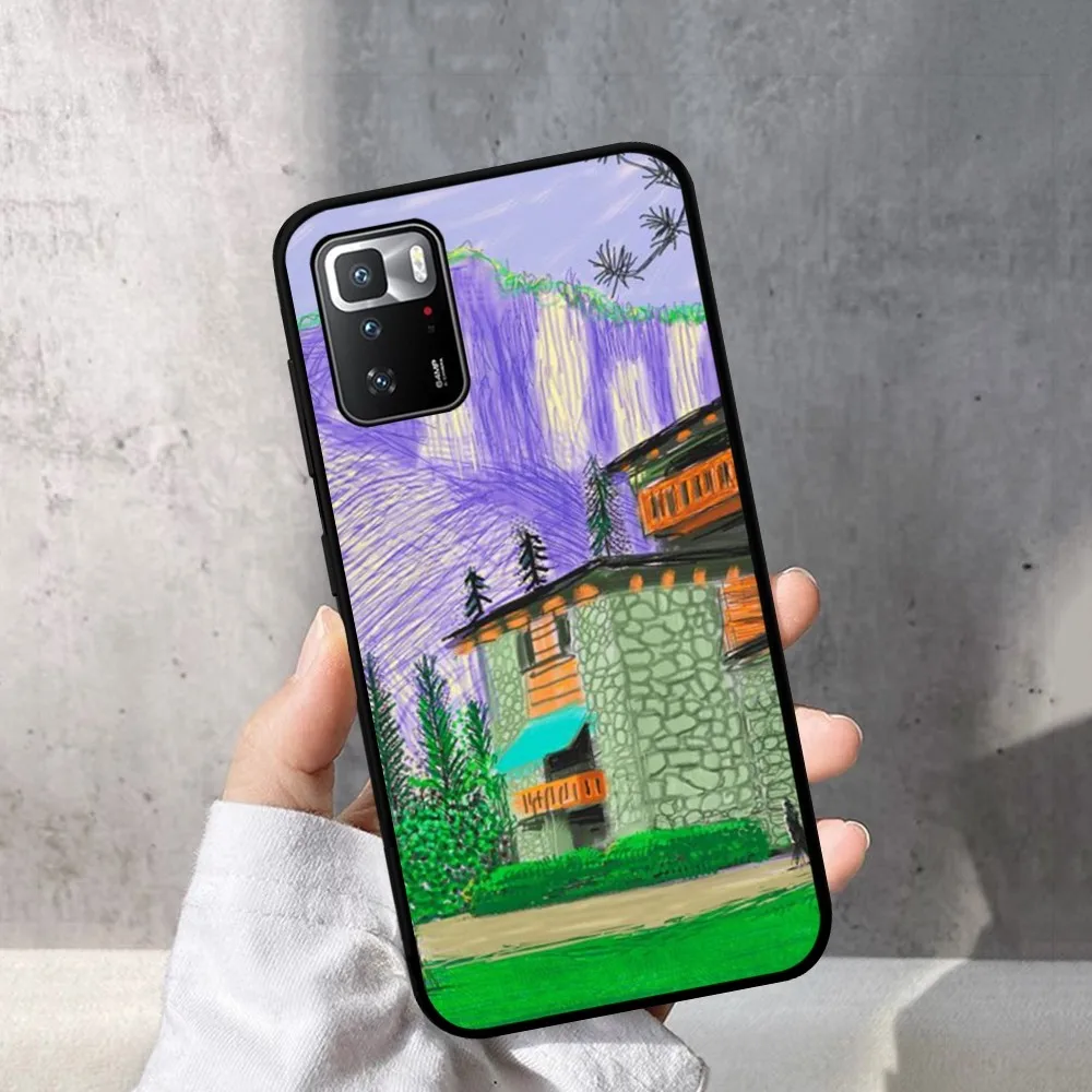 David Hockney Art Phone Case For Redmi Note 4 X 5 A 6 7 8 Pro T 9 Pro 9S 10 Pro 11 Pro 11S 11Epro PocoM3pro