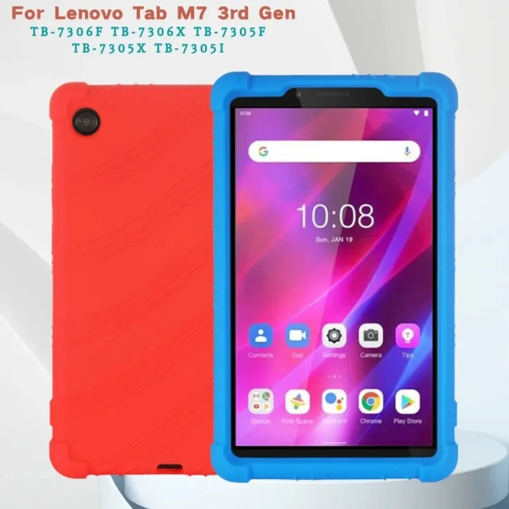 Soft Silicon Cover Case Shockproof Tablet Back Shell For Lenovo Tab M7 3 Gen 7inch TB-7306F TB-7306X TB-7305F TB-7305X TB-7305I